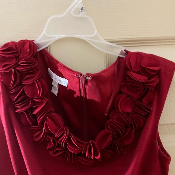 london times dress. red. worn a couple times. nothing wrong with. just too small - Picture 2 of 8